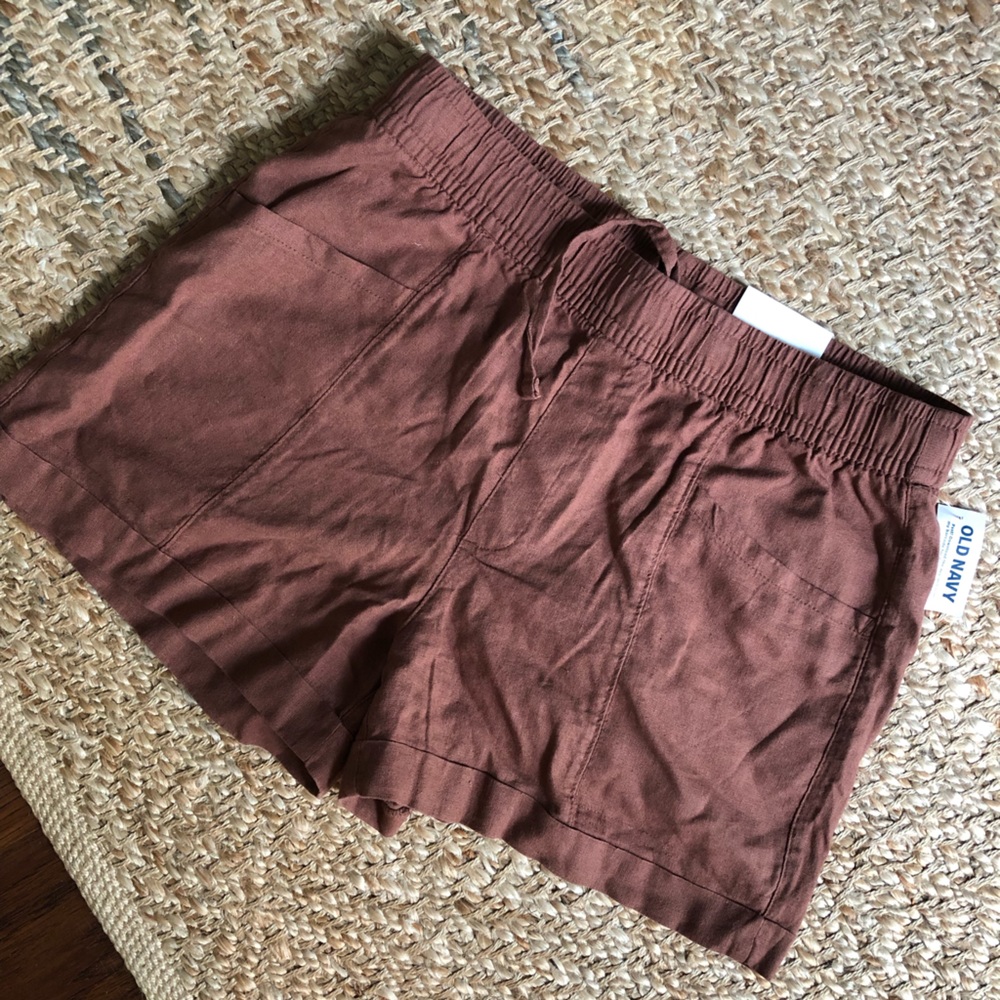 *NEW* Hight-waist linen utility shorts